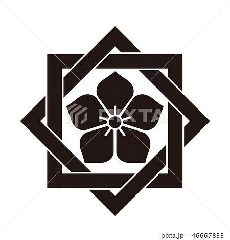 家紋 桔梗のイラスト素材 46667833 Pixta