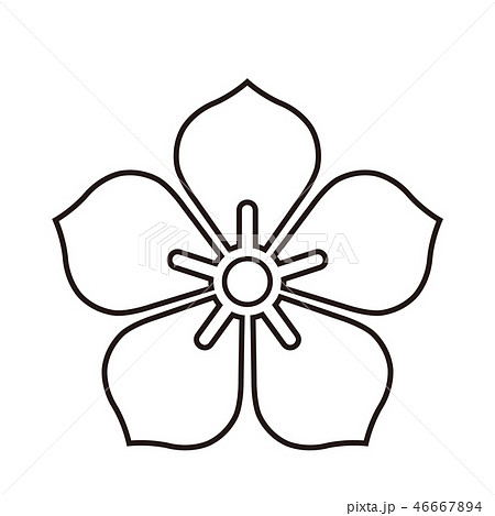 家紋 桔梗のイラスト素材 46667894 Pixta