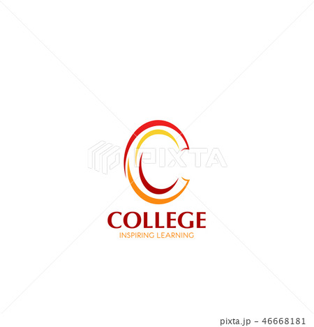 College learning vector letter C icon College learning vector letter C icon 46668181
