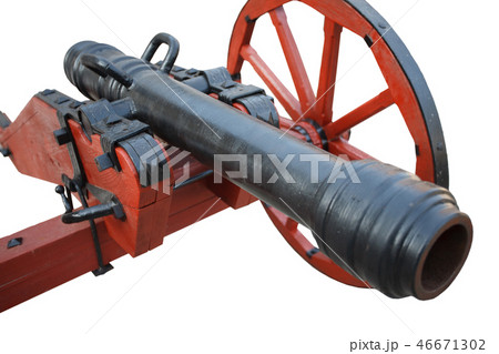 old vintage gunpowder cannon 46671302