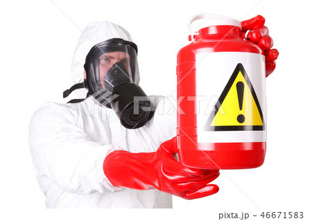 Man in a hazmat suit 46671583