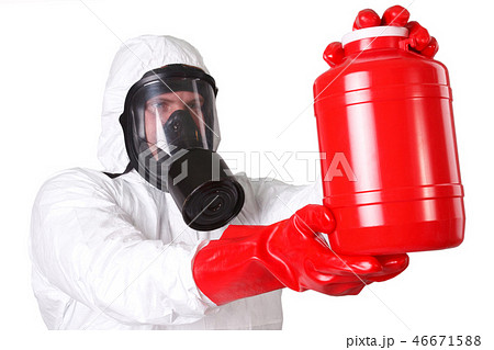 Man in a hazmat suit Man in a hazmat suit 46671588