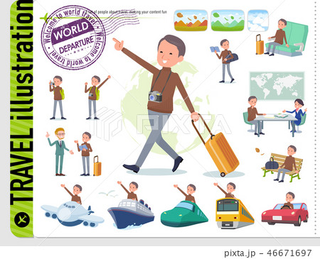 flat type high neck Middle men_travel 46671697