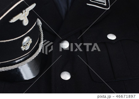 WW2 German nazi SS military black uniform  46671897
