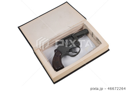 revolver gun hidden in a book revolver gun hidden in a book 46672264