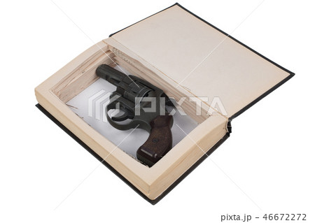 revolver gun hidden in a book revolver gun hidden in a book 46672272