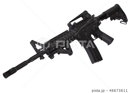 M4 assault rifle isolated M4 assault rifle isolated 46673611