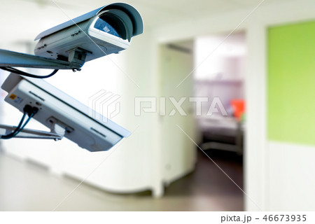 CCTV Security Camera operating in hospital 46673935