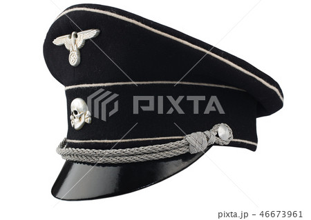 WW2 German nazi SS black forage cap WW2 German nazi SS black forage cap 46673961