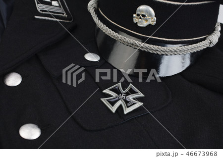 WW2 German nazi SS military black uniform WW2 German nazi SS military black uniform 46673968