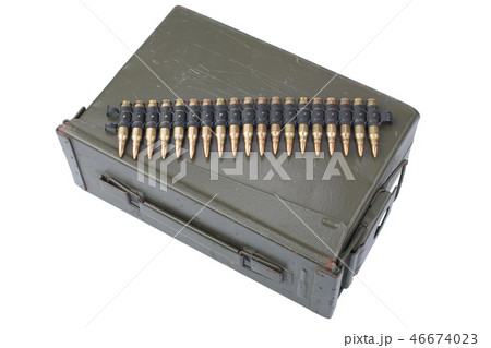 US Army Ammo Box with ammunition belt 46674023