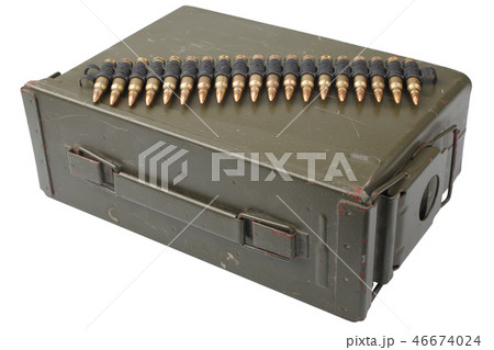 US Army Ammo Box with ammunition belt 46674024