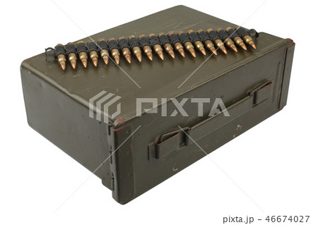 US Army Ammo Box with ammunition belt 46674027