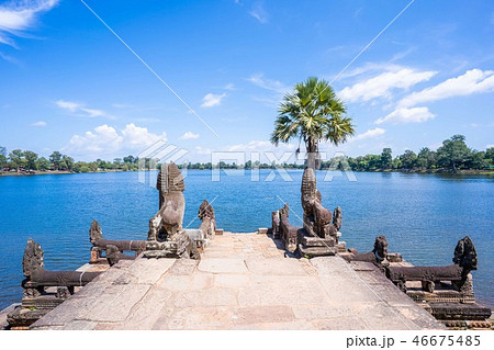 Srah Srang reservoir for king in past at Angkor Srah Srang reservoir for king in past at Angkor 46675485