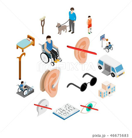 Disabled people care set 46675683