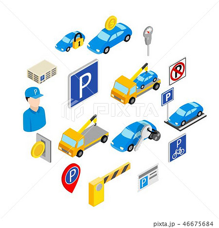 Parking set icons 46675684