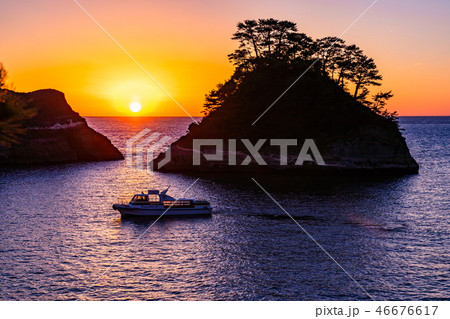【静岡県】西伊豆堂ヶ島の夕景 46676617