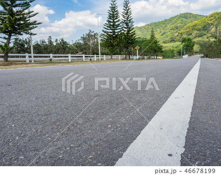 Low angle view street in the country of Thailand Low angle view street in the country of Thailand 46678199