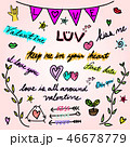 Free Hand Drawing Valentine Doodle Ornaments Free Hand Drawing Valentine Doodle Ornaments 46678779