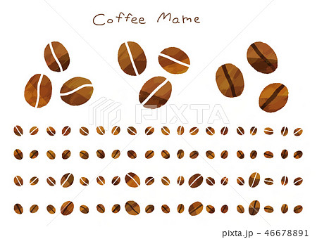 コーヒー豆２ テクスチャ のイラスト素材