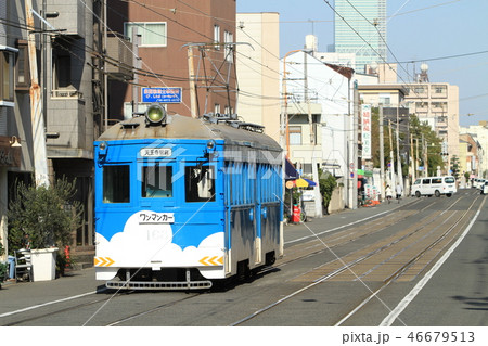 レトロな阪堺電車 レトロな阪堺電車 46679513