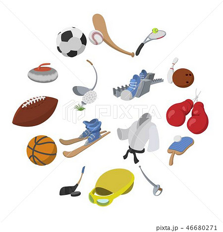 Sport cartoon icons 46680271