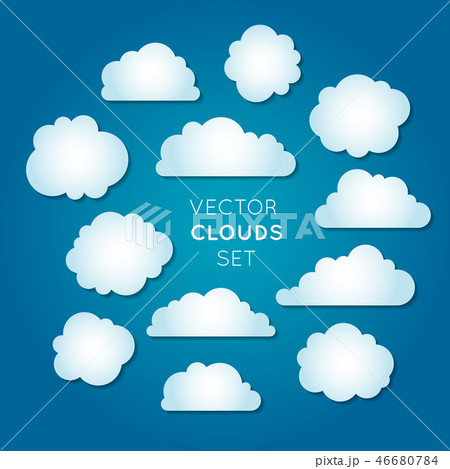 Vector clouds set 2 Vector clouds set 2 46680784