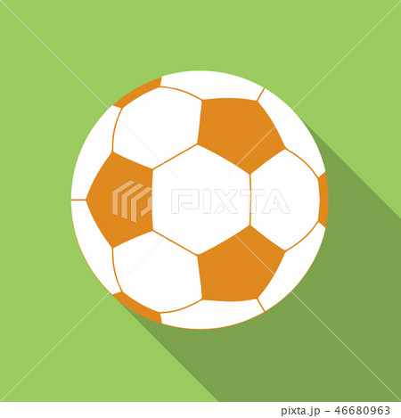 Football flat icon 46680963