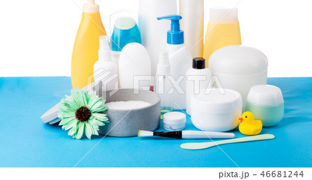 A lot of different cosmetic products for personal care A lot of different cosmetic products for personal care 46681244