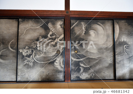 建仁寺方丈壁画雲竜図 46681342