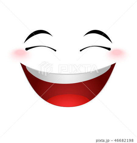 Laughing emoticon sign 46682198