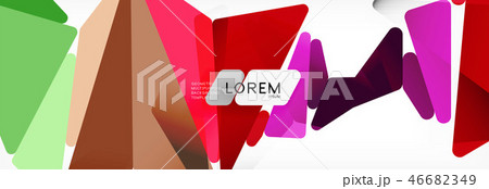 Science background. Abstract triangle pattern. Vector abstract geometric template 46682349