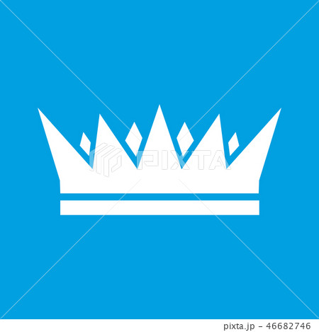 Crown white icon 46682746