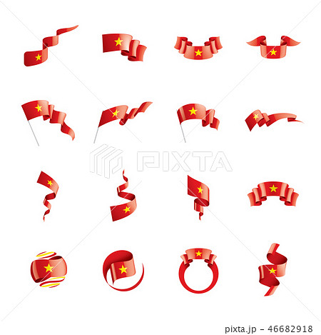 Vietnam flag, vector illustration on a white background Vietnam flag, vector illustration on a white background 46682918