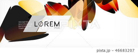 Triangle 3d polygonal art style. Future geometric design. Vector geometry futuristic illustration Triangle 3d polygonal art style. Future geometric design. Vector geometry futuristic illustration 46683207