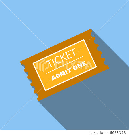 Ticket flat icon Ticket flat icon 46683398