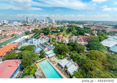 Cityscape, Melaka Malaysia, マラッカの街並み 46684900