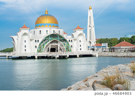Melaka Malaysia, Straits Mosque, マラッカ　海の上のモスク 46684903