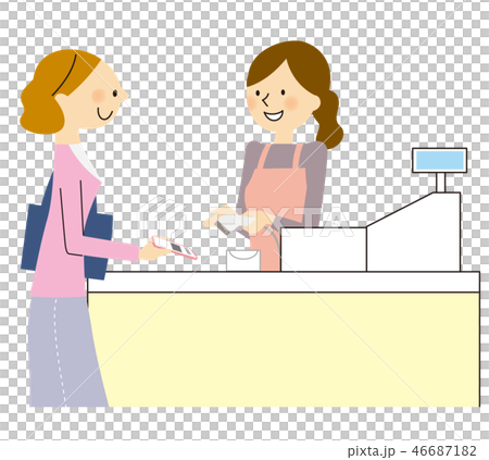 電子決済　QRコード 46687182