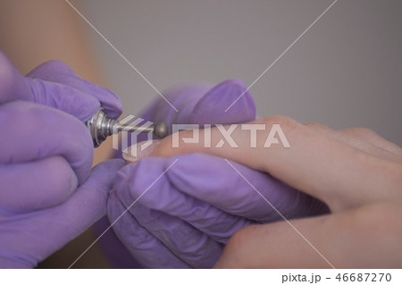 Processing nails on hands, mill for manicure Processing nails on hands, mill for manicure 46687270