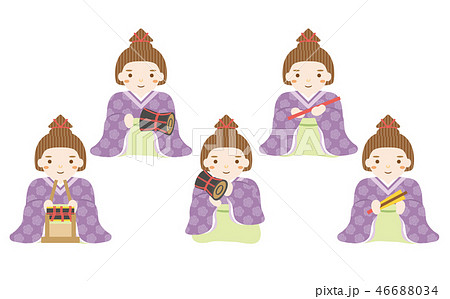 雛人形 五人囃子 雛人形 五人囃子 46688034