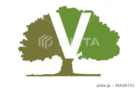 Oak Tree Letter V 46688741