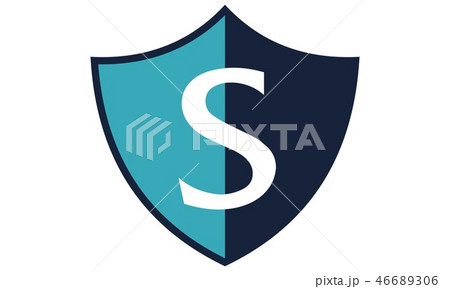 Modern Shield Letter S 46689306