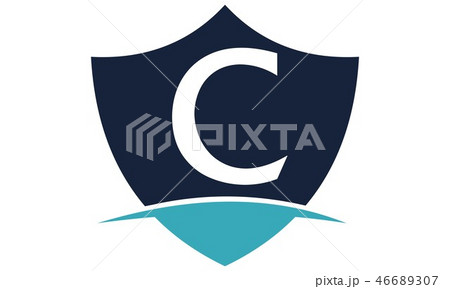 Modern Shield Letter C 46689307