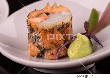 Fish roll from allsorts of fishes with oil Fish roll from allsorts of fishes with oil 46689825