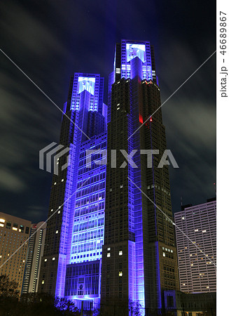 東京夜景・東京都庁 東京夜景・東京都庁 46689867