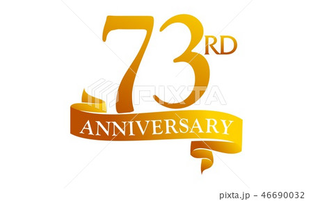 73 Year Ribbon Anniversary 46690032