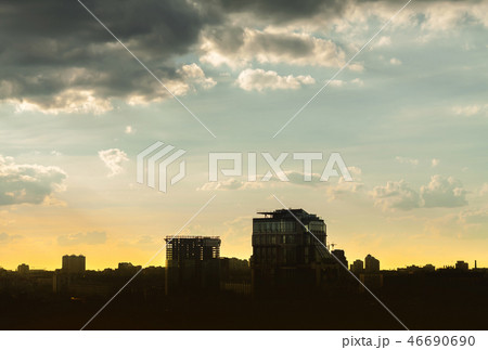 Cityscape at sunset. Kiev, Ukraine. Cityscape at sunset. Kiev, Ukraine. 46690690