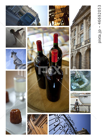 Images on a Bordeaux collage Images on a Bordeaux collage 46692053