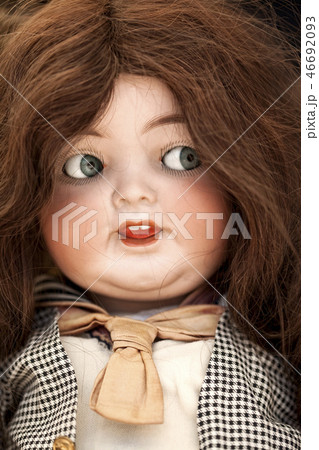 Old doll in a flea market Old doll in a flea market 46692093